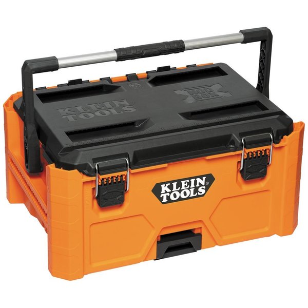 Klein Tools MODbox Tool Box, Impact-Resistant Polymers, Orange, 22 in W x 16 in D x 12 in H 54803MB